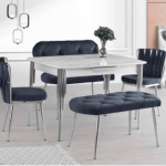 Kapitoneli Gümüş Bench Takımı